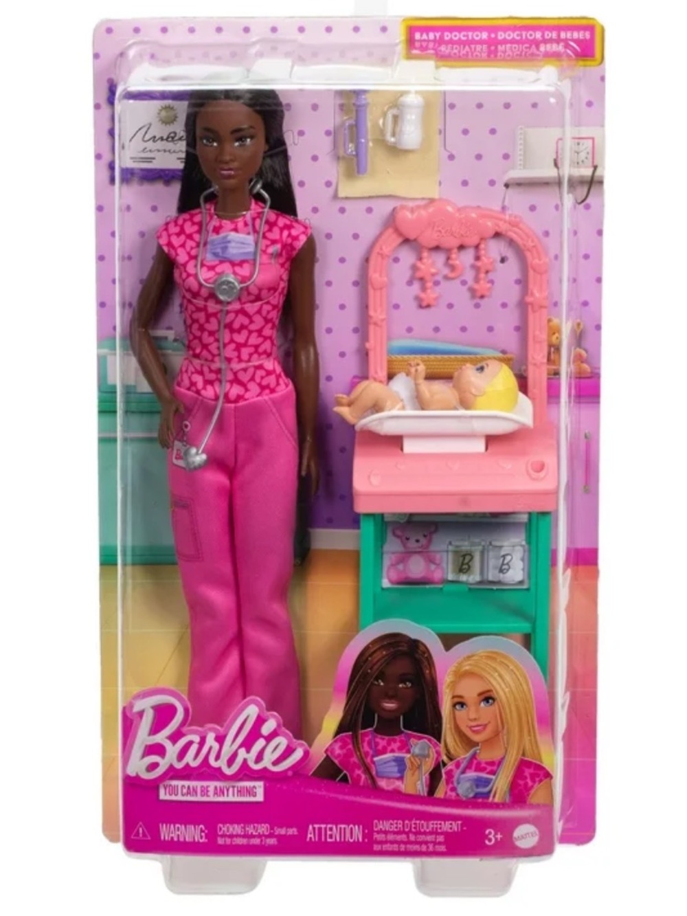 Barbie Doctor Pediatrician and baby Barbie doll set - Picture 2 of 5